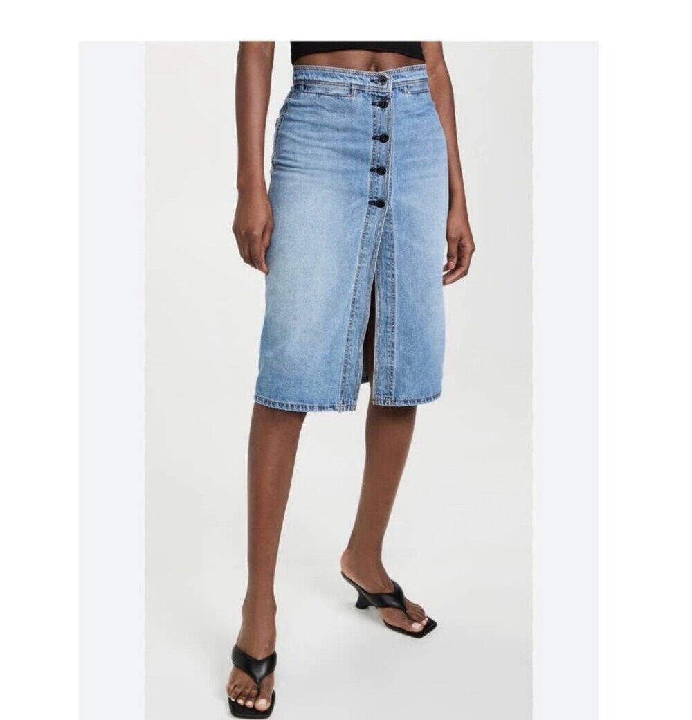 ASKK NY Brighton denim skirt new size 25 - Picture 5 of 7